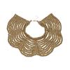 Fashion Bohemian Handmade Wooden Bead Woven Bib Necklace Statement Jewelry Women's Vacation Party Accessories