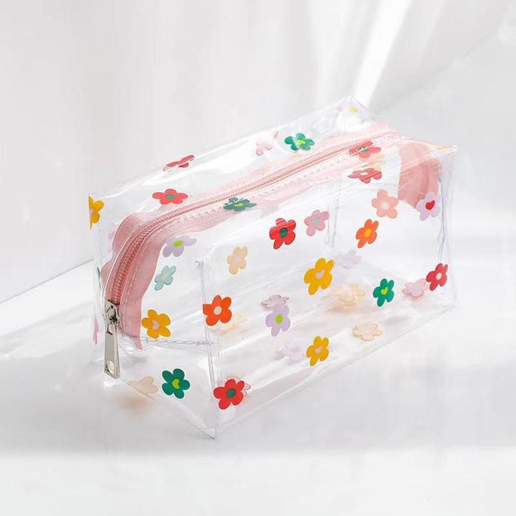 PVC Transparent Makeup Bag Waterproof Travel Toiletry Organizer Pouch