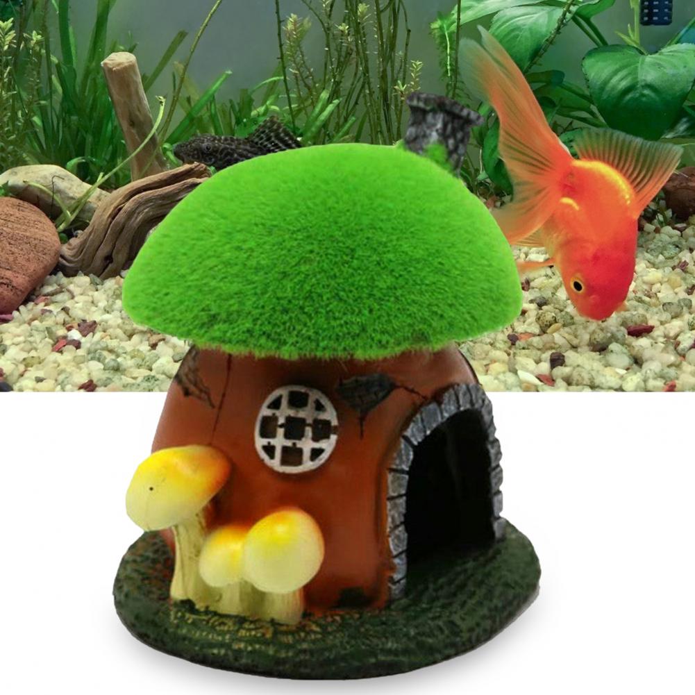 Fish Tank Shelter  Eco-friendly   Aquarium Landscaping Fish Tank Mushroom House Aquarium Accessories