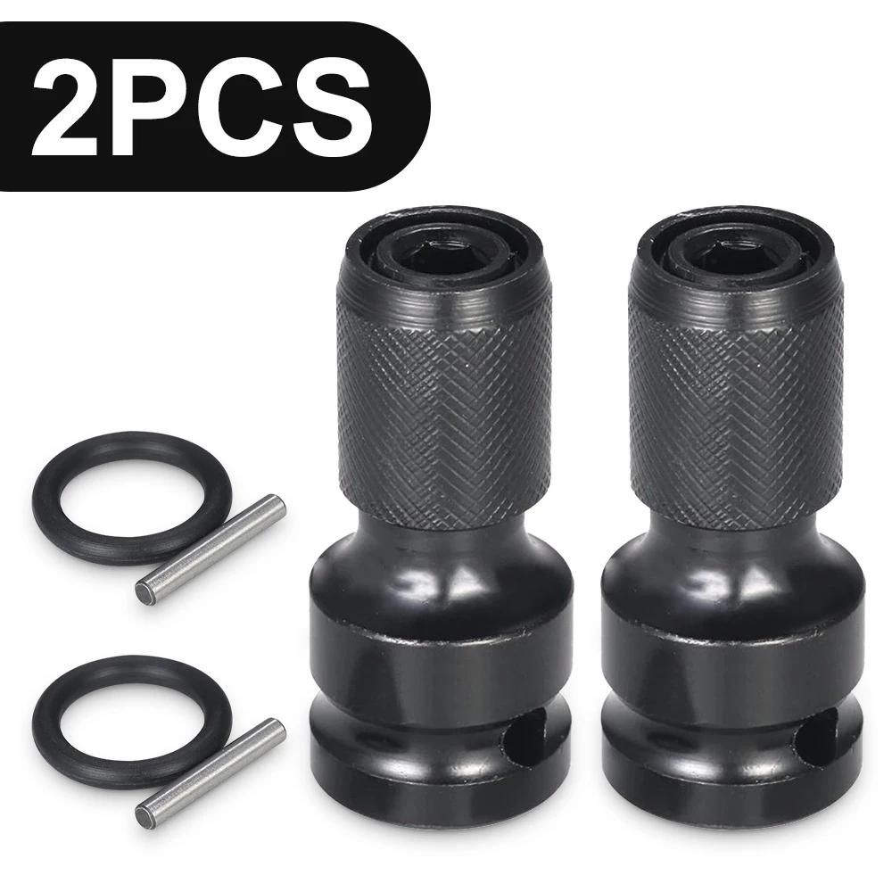 Universeller Schraubenschlüssel-Adapter Steckschlüssel Ratsche Drehmomentschlüssel Adapter 1/2 Zoll Vierkant auf 1/4 Zoll Sechskant Ratschensteckschlüssel-Konverter 2025