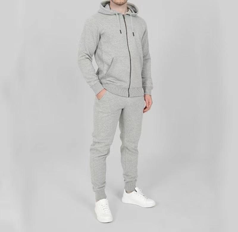 

Классический повседневный свитер на молнии, комплект 3XL светло-серый