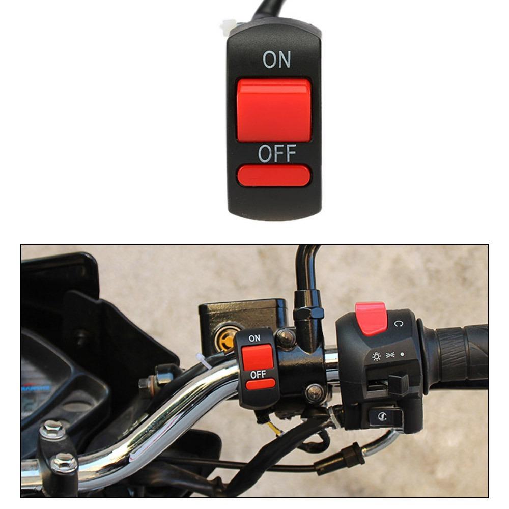 ON/OFF Design Handlebar Mount Switch 2-Wire System 2-Wire ONOFF Switch For Motorcycle