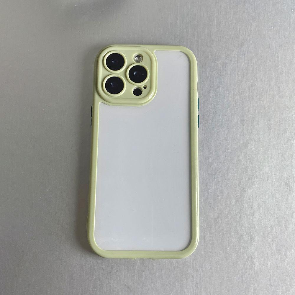 New Transparent Cream Shell Suitable for Apple 16promax Simple IPhone 15 Mobile Phone Case Niche 14 Protection Case