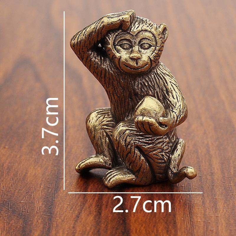 Brass Twelve Zodiac Ornaments Full Set of Pure Copper Zodiac Rat Cow Tiger Rabbit Dragon Snake Horse Sheep Monkey Chicken Dog Pig Crafts