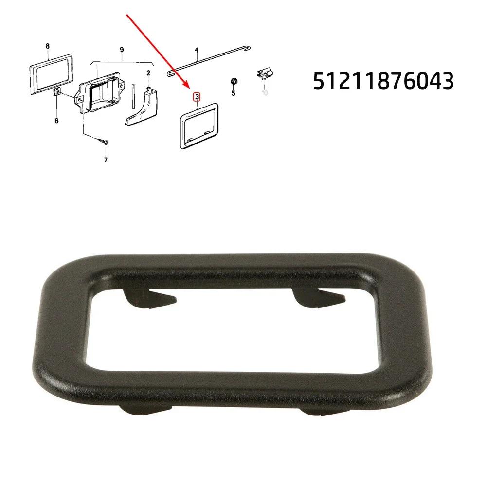 1pcs Plastic Interior Door-Handle Cover-Trim Bezel For For For For BMW E30 E28 E24 E23 51211876043 Black Parts Accessories