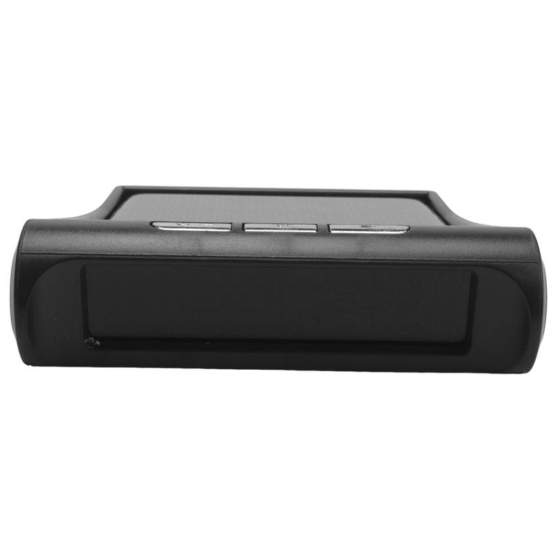 A20K-Car Solar Digital Clock With LCD Time Date In-Car Temperature Display For Outdoor Personal Car Part Decoration