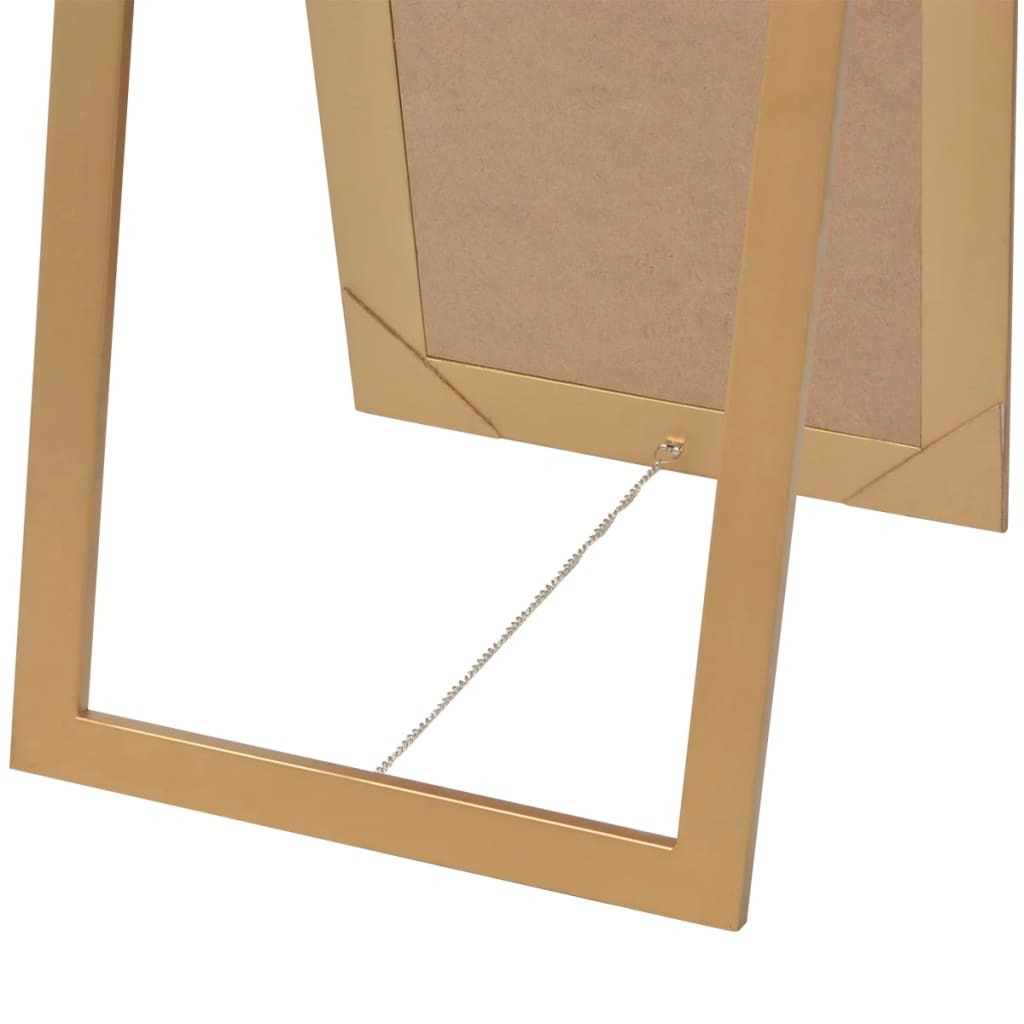 Specchio da terra in stile barocco 160 x 40 cm Oro