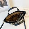 Dameveske populær skulderveske dame ny allsidig tekstur messenger bag klassisk retro bærbar bøtteveske