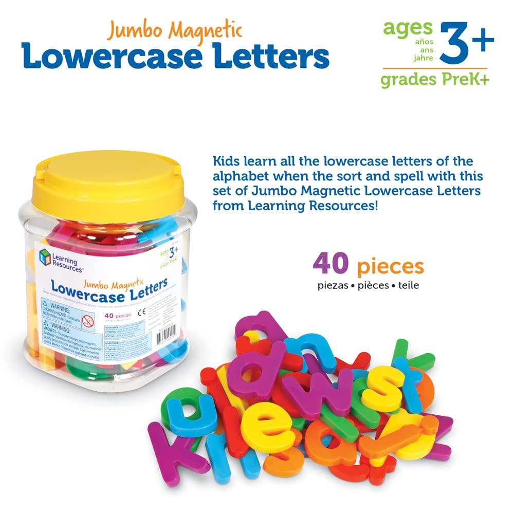 Learning Resources Jumbo Magnetiske Småbokstaver LER 0451,