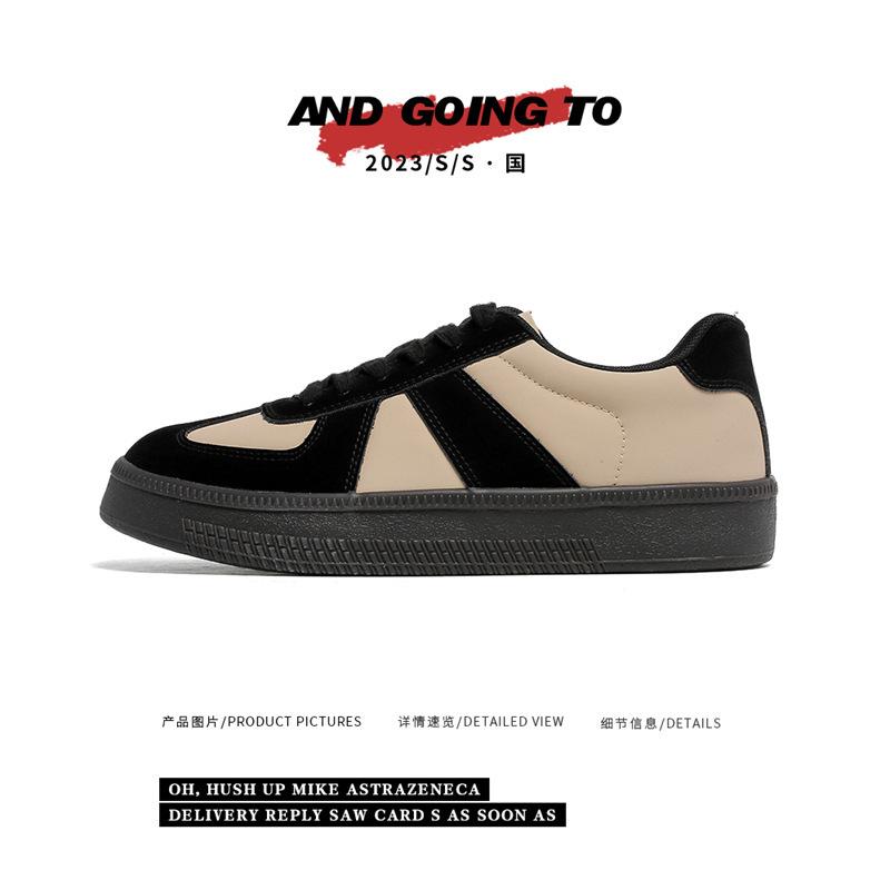 

Panda German training shoes men s shoes autumn Forrest Gump shoes platform bread shoes casual board shoes retro versatile trendy shoes 1529 39 хаки