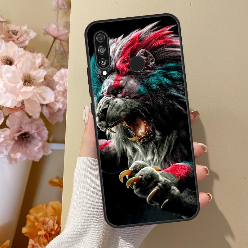 King of Jungle Lion For Huawei Nova 10 SE 9 3i 7i 8i 11i 12i Y73 Y90 Y70 Y72 Y61 Y91 P60 Pro P40 P30 Lite Case
