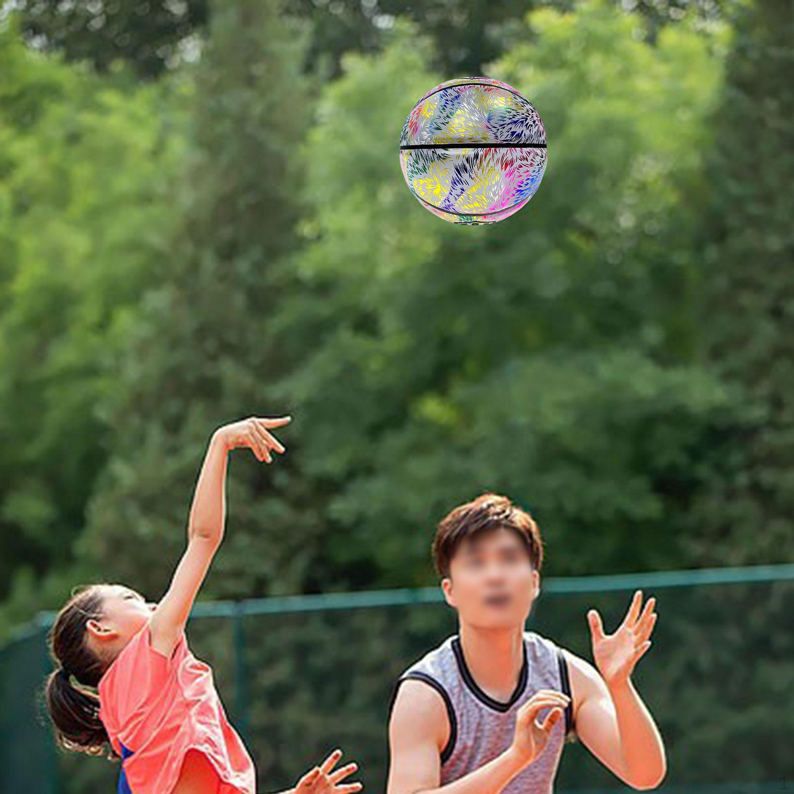 

Светящийся баскетбольный мяч со светоотражающим эффектом, тренировочный светящийся в темноте, размер 7, официальный ночной клуб для профессионалов Style D