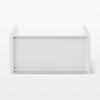 MUJI Recycled Polypropylene Storage Rack, Medium, White/Gray