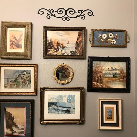 Black Wooden Scroll Wall Decoration Retro Wall Art Sign Decorative Plaque Hotel Entryway Bathroom Office Home Door Topper Decoration