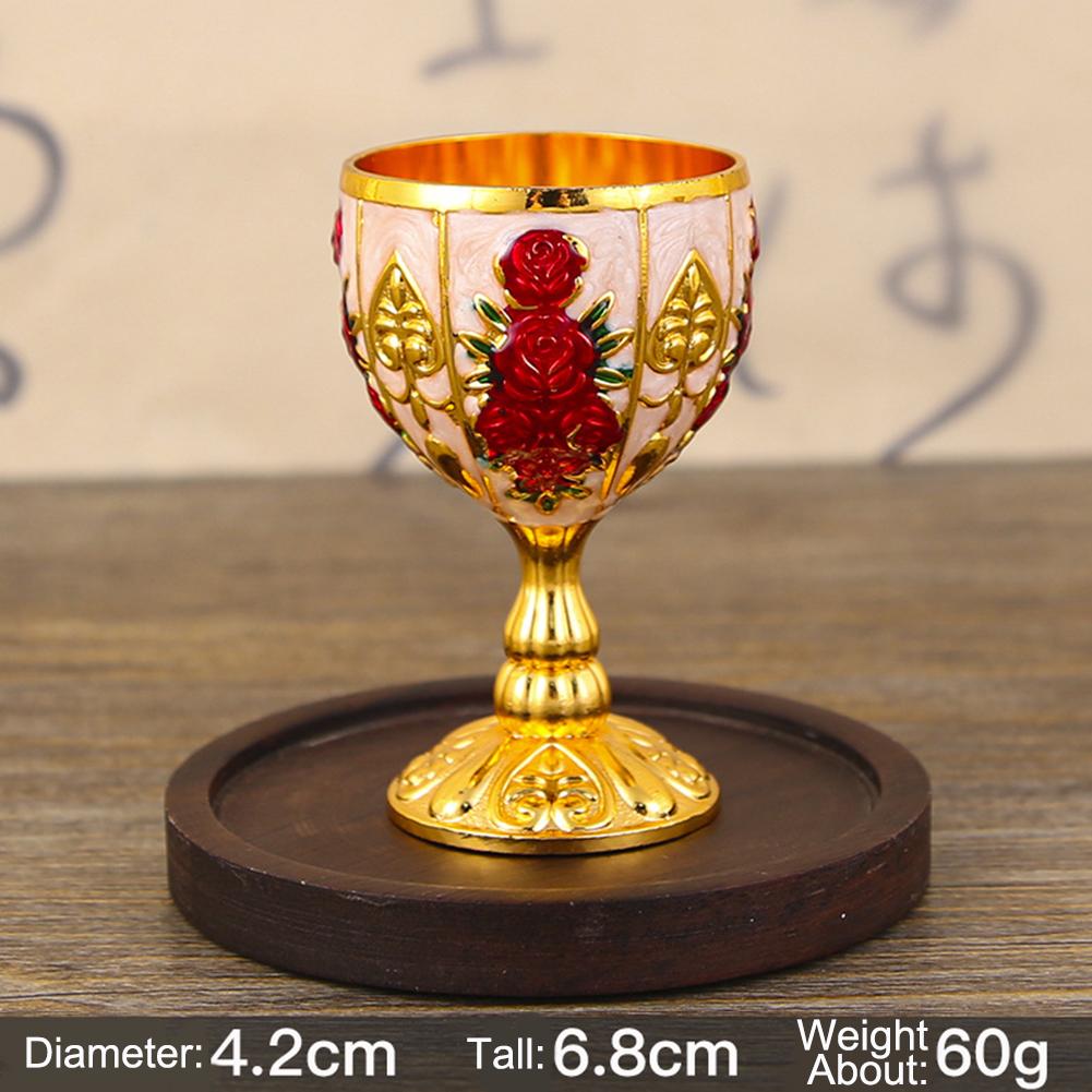 Drinking Cup Vintage Wine Cup Bar Wine Cup Champagne Cup High-quality Metal Wine Cup Retro Wine Bottle Vintage