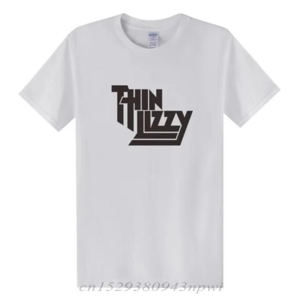 2025 Heavy Metal Thin Lizzy T-Shirt Herren Tops Musik Sänger T-Shirt Kurzarm Baumwolle Rundhals T-Shirt Oberteil Kleidung