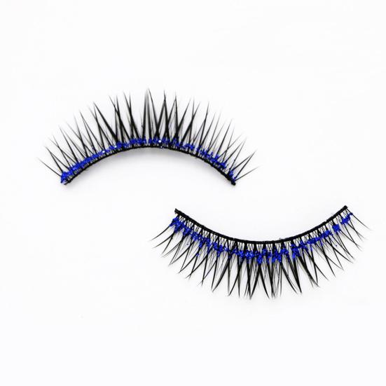 5/7/8/10/20 Pairs Shiny 3D Colorful Long Thick Glitter Artificial Eyelashes