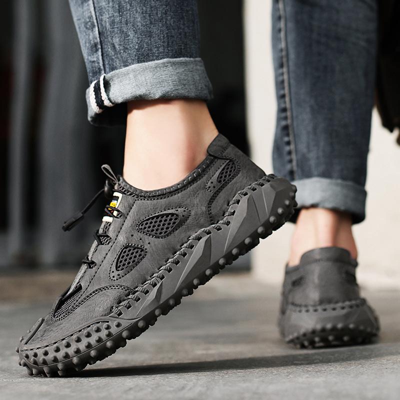 Fashion Men's Walking Shoes Breathable Lightweight Casual Tennis Shoes Hollow Out Running Shoes Tenis Masculino Sandals Mens Sneakers