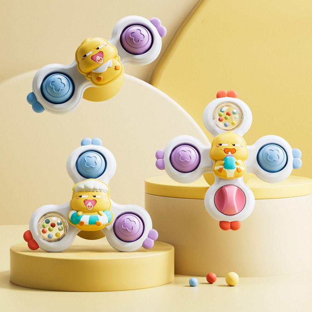 3Pcs/Set Suction Cup Suction Cup Spinner Toys Cartoon Animal Spinner  Children Gift
