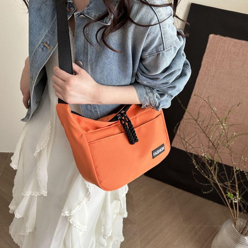 Korean Style Nylon Crossbody Bag Causal Sports Shoulder Bag All-match Square Message Bag Travel