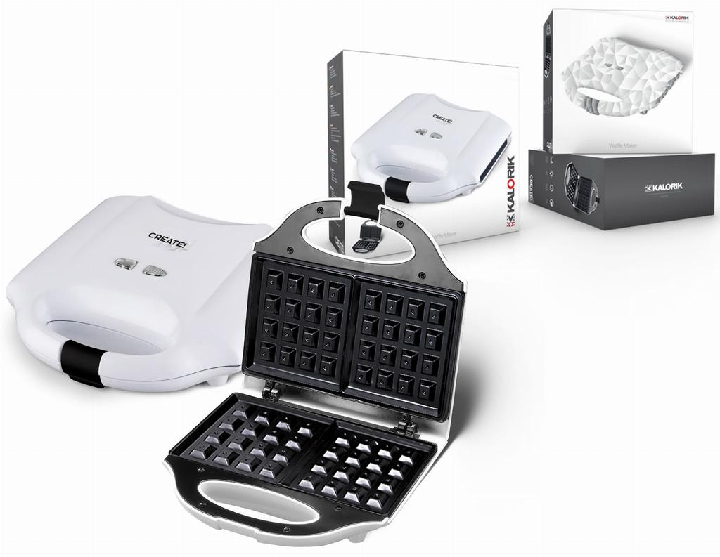 Kalorik Waffle Maker for 2 Crispy Waffles 750W Wm 1010 Cw