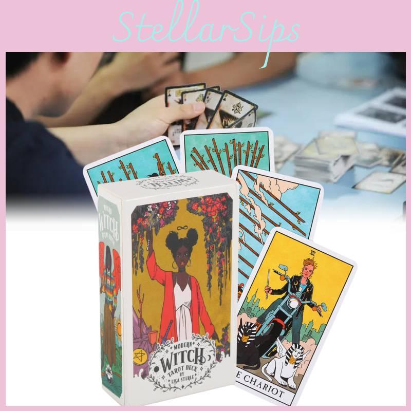 Lisa Sterle's Modern Witch Tarot Deck Stunning Copperplate Paper Cards For Divination And Reflection