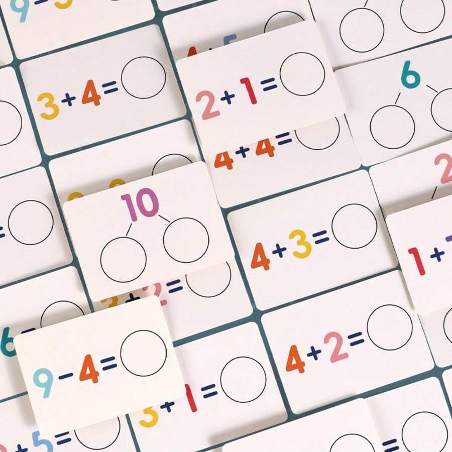 Non-Toxic Number Recognition Counting & Early Arithmetic Games For Toddlers  Addition And Subtraction Cards Math Learning Toys For Kids