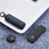 Pen Drive de Couro PU com Caixa Resistente a Arranhões Bolsa de Armazenamento para Mini Pen Drive Chaveiro