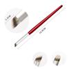 Ombre Effect Nail Art Brush Gradient Design UV Gel Polish Draw Paint Pen Cylindrical nylon Pen head mahogany Pen