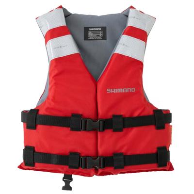 SHIMANO Dziecięca kamizelka żeglarska czerwona M VF-099V