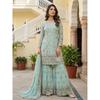 Magnifique costume Pakistanais Sharara en Georgette Synthétique Design Bollywood Salwar Kameez