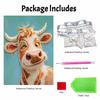 Pearl painting kit DIY cute cow portrait home decoration painting