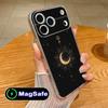 Sun Moon Mobile Cell Phone Case for iPhone 17 16 15 14 13 12 11 Air Pro Max Plus Mini Magsafe Clear Colorful Cover Luxury Cover