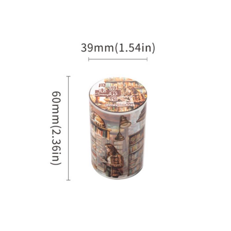 200cm/roll PET Tape Bedroom Living Room Home Character Scene Pattern Tape Creative Collage Material DIY Greeting Card Decorative