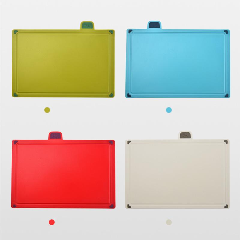 4pcs Food Classification Chopping Boards PP Portable Non Slip Cutting Boards Kitchen Tools