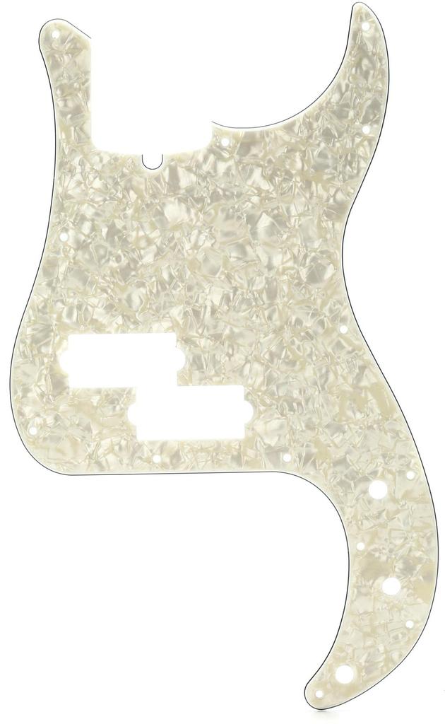 Fender Fender Pickguard PRECISION BASS PICKGUARDS WHITE MOTO 13-HOLE MULTI-PLY MODERN-STYLE