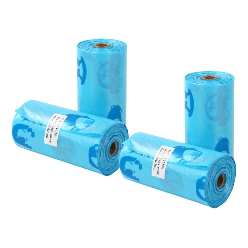 

4 Roll Extra Strong Leak Proof Pet Garbage Bags Thickened Degradable Design For Dog Cats Waste Disposal Pick Up Sacks 1