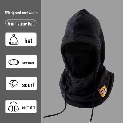 Cagoule d'hiver unisexe: Masque facial chaud et coupe-vent avec protection pour les oreilles et le cou pour le cyclisme par temps froid