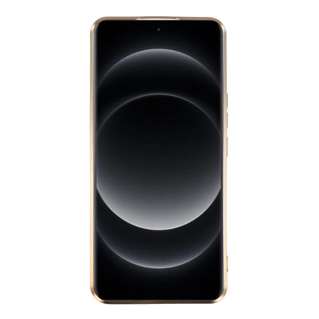 For Xiaomi 14 Ultra Case Electroplating Soft TPU Phone Cover with Astronaut Hidden Kickstand