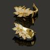 New Bamboo leaf shape design natural Opal Ring Earrings jewelry set fine jewelry for women's anniversary banquet wear