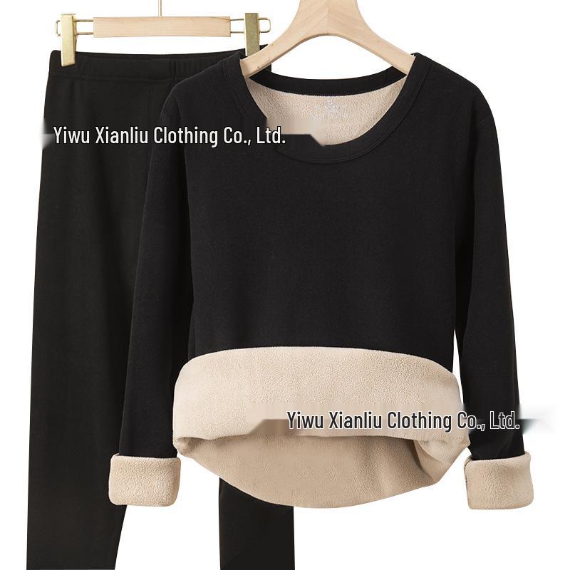 

Men’s and Women’s Cozy Velvet Thermal Underwear Set for Autumn and Winter 2XL (135-155 jin)