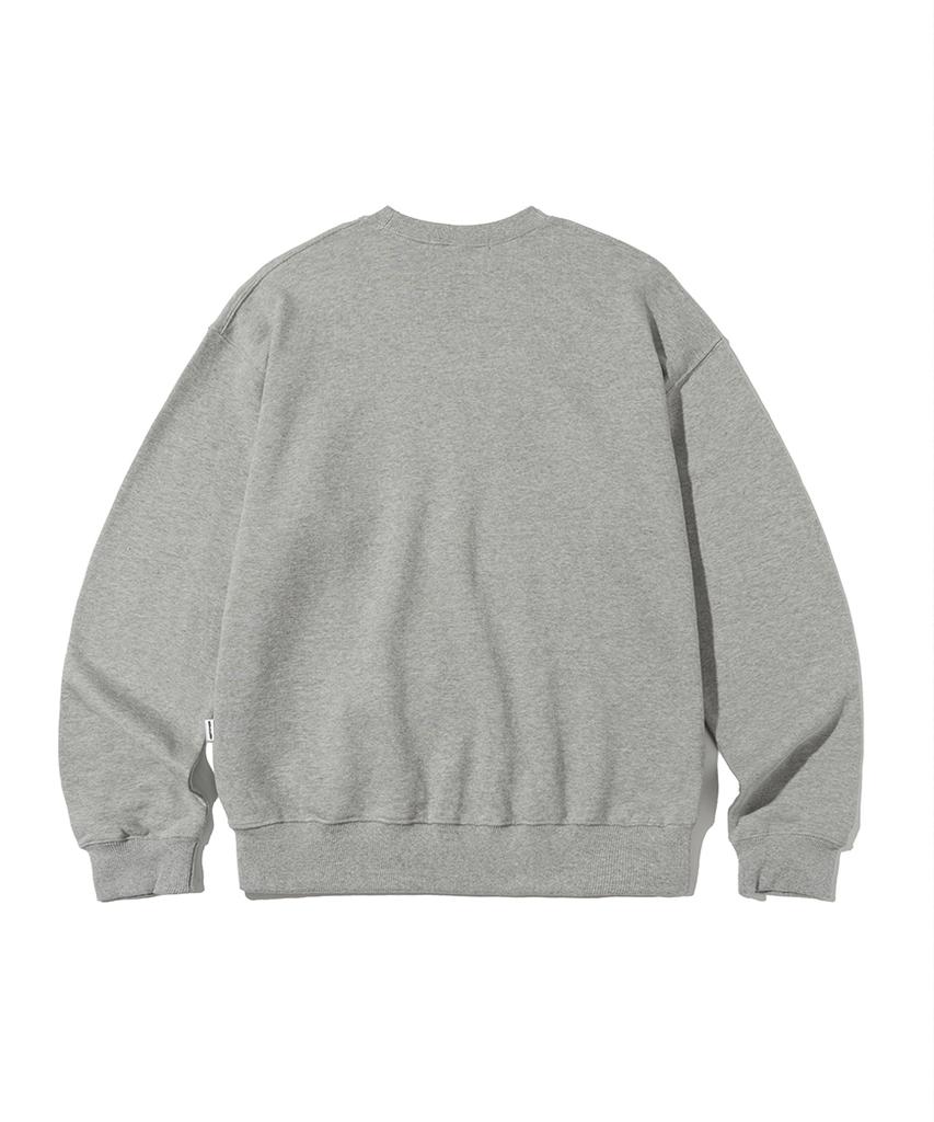 PAGESIISII Sisi Syndrome Print Sweatshirt Gray