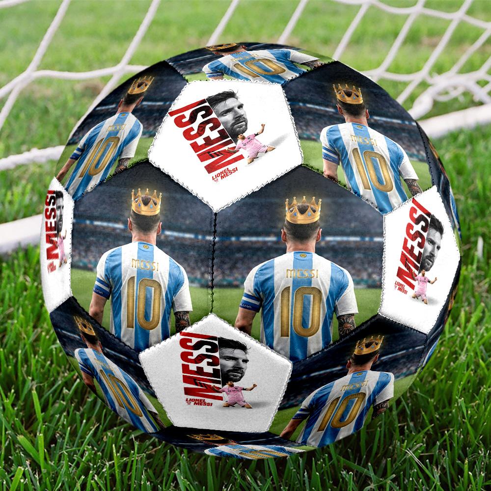 Messi 10 Number Football Soccer Ball Size 5 Football Machinestitched Indooroutdoor Universal Football Unique Gift For Soccer Lovers
