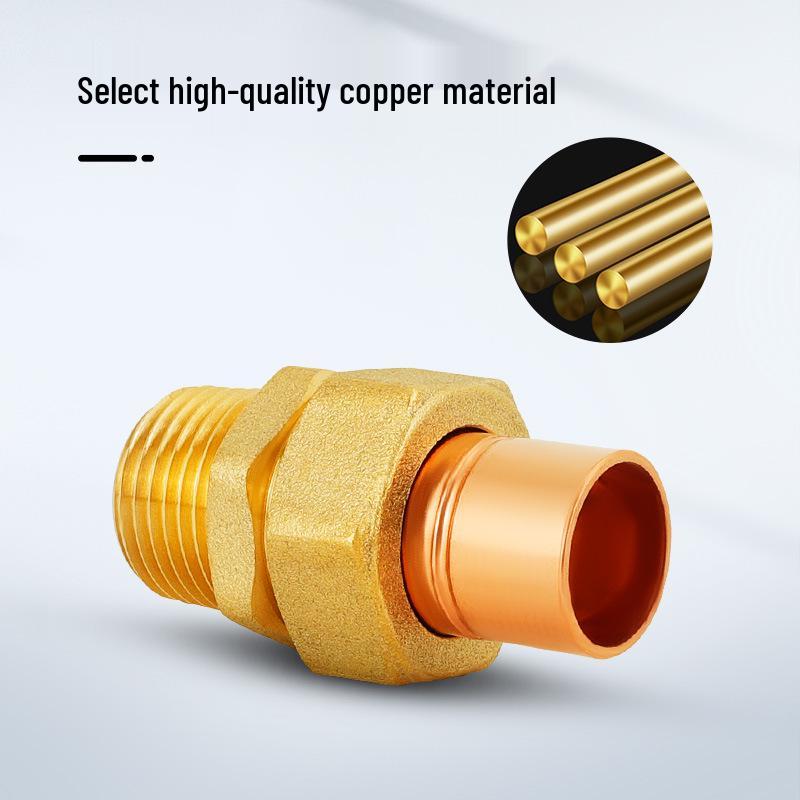 Copper Union Reducing Adapter Welded Pipe Fittings Male Thread Socket Card Sleeve