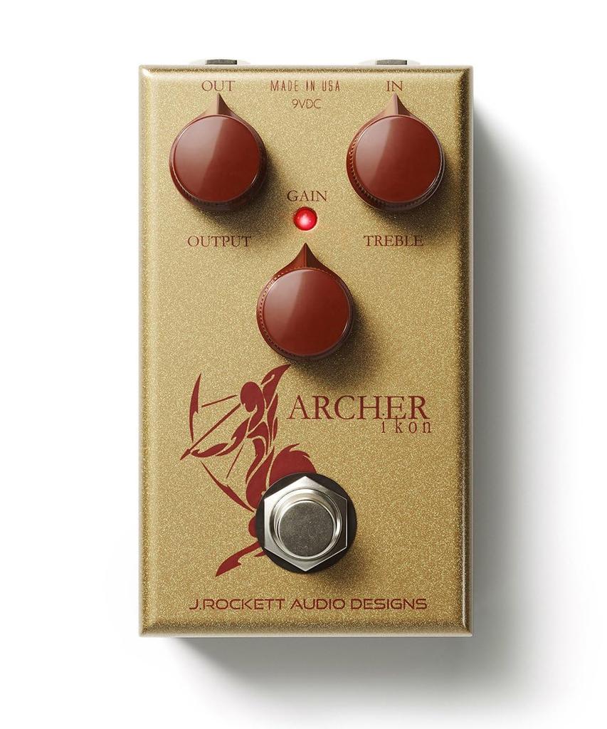 Rockett Audio Designs Archer Ikon OD Guitar Effects Pedal Overdrive J. (JRAD) -