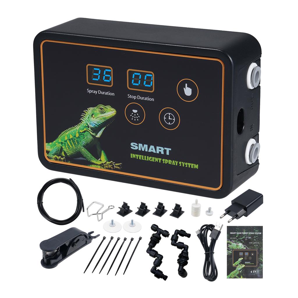 Reptile Smart Misting System Intelligent Spray System 2pcs Spray Nozzles 360  Degrees  Adjustment Hook Timed Spray for