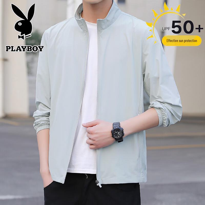 PLAYBOY Men s Ice Silk UPF 50+ Sun Protection Fishing Shirt L