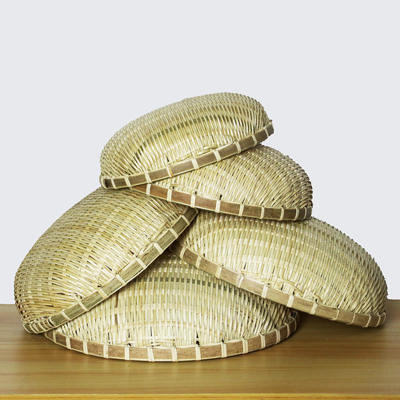 Geflochtener Bambus-Worfelkorb: Kehrblech, Reissieb, Dampfbrötchenkorb, Aufbewahrungskorb, Spülwanne für Gemüse in der Küche