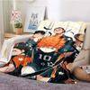 Coperte a Quadri Anime Pallavolo Haikyuu Decorazione Peluche Pile Corallo Coperte Morbide da Lanciare per Letto Viaggio Trapunta Manga Miya Atsumu