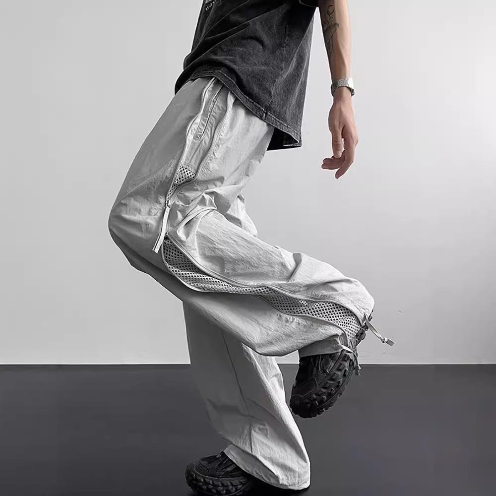 

Men s 2024 Autumn Quick-Dry Waterproof Paratrooper Pants - Lightweight, Loose-Fit Casual Trousers XXXL сірий колір